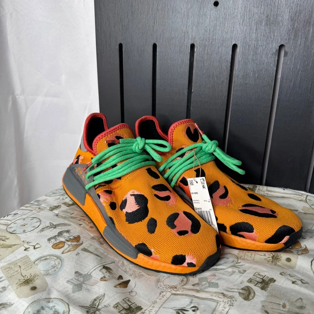Adidas Pharrell x NMD Human Race Animal Print Sneakers Size 9 Men - Picture 2 of 7